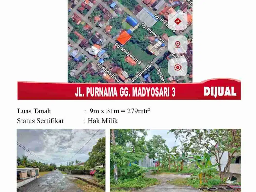 Tanah siap bangun rumah pribadi atau kost²an