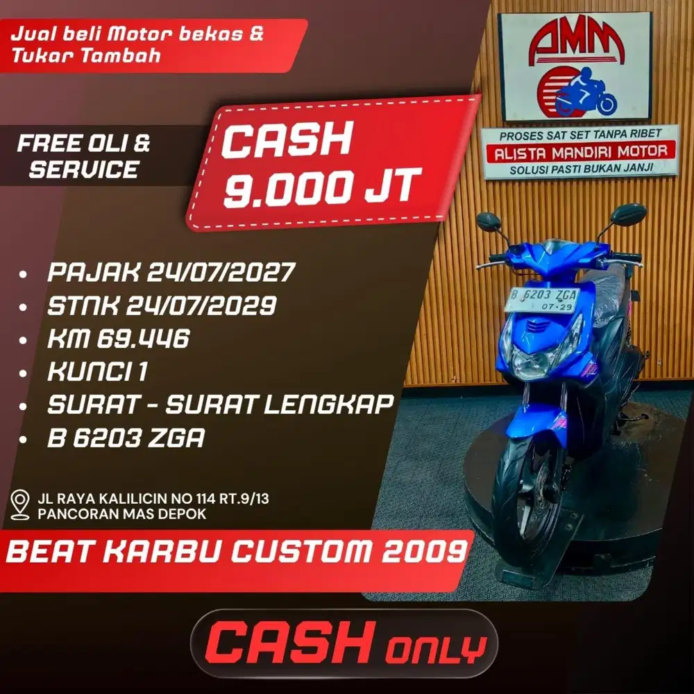 BEAT KARBU 2009 CASH ONLY ALISTA