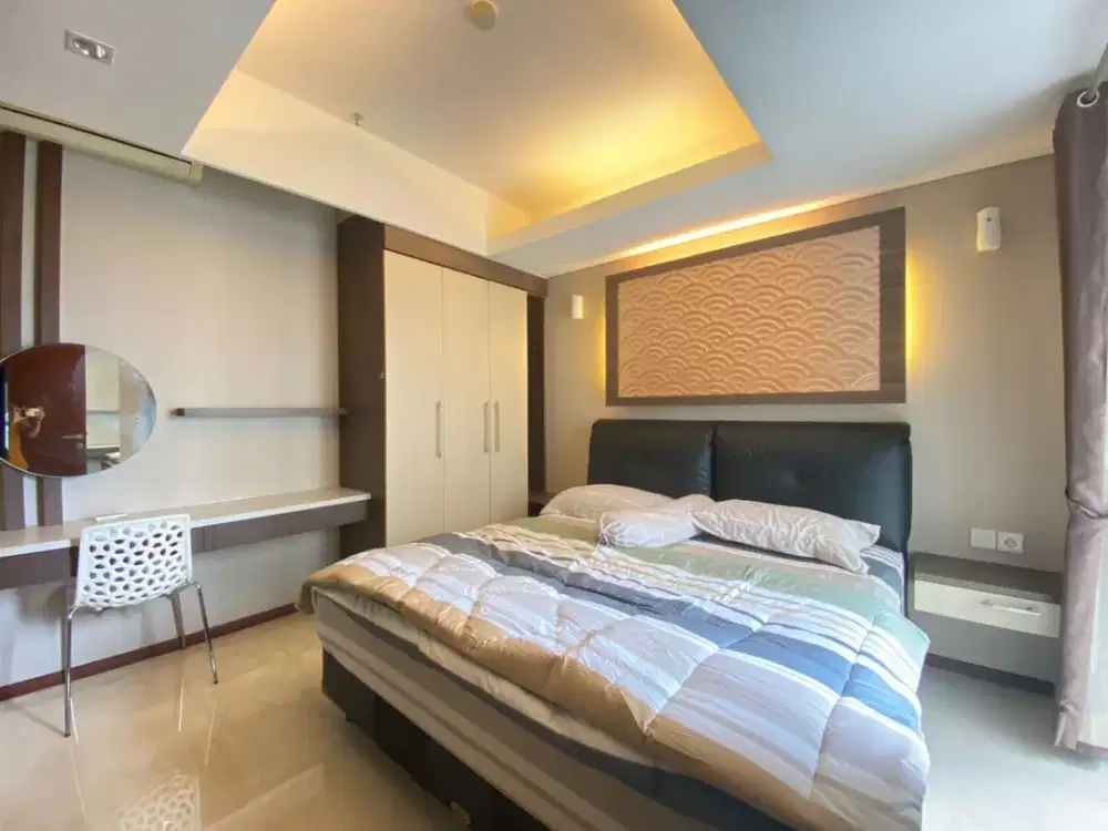2BR plus full furnish lt rendah pool Apt.Royal mediterania garden Tanjung Duren