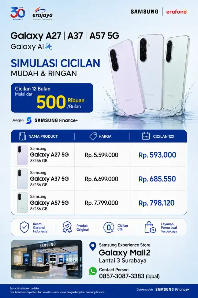 PROMO SPESIAL SAMSUNG GALAXY A SERIES 5G (8/256 GB) - CICILAN BISA