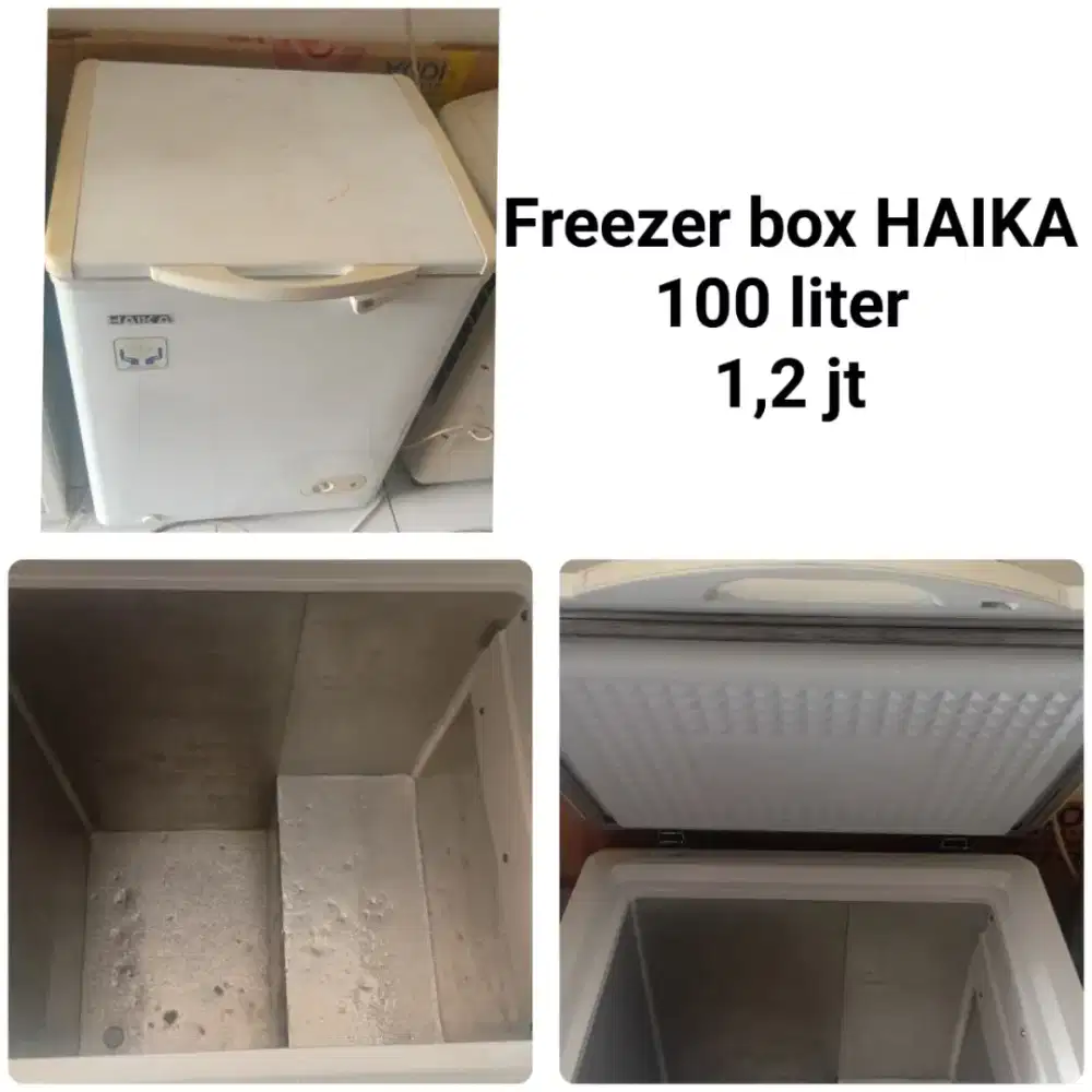 Freezer box HAIKA bekas bergaransi