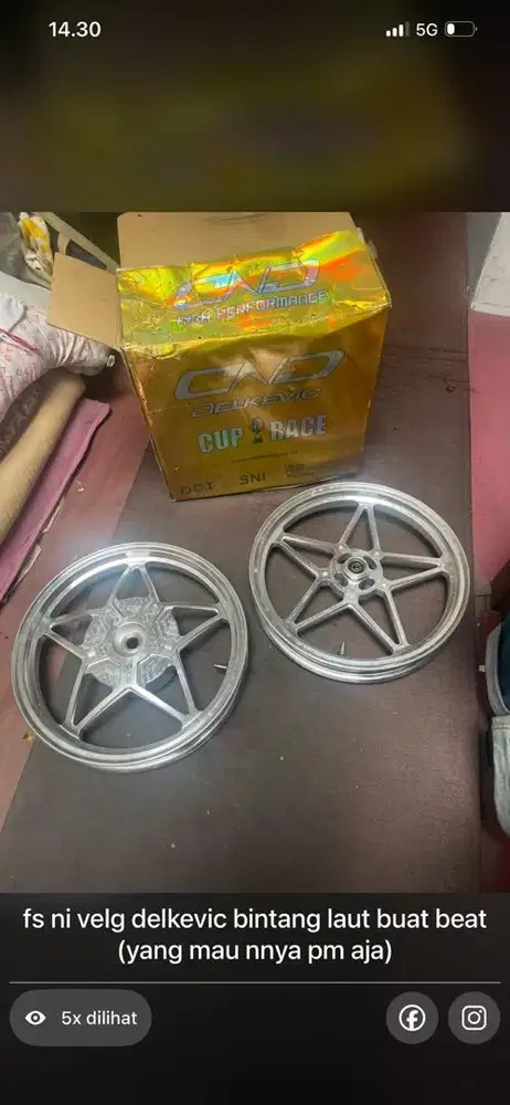 velg cnc delkevic cal chrome