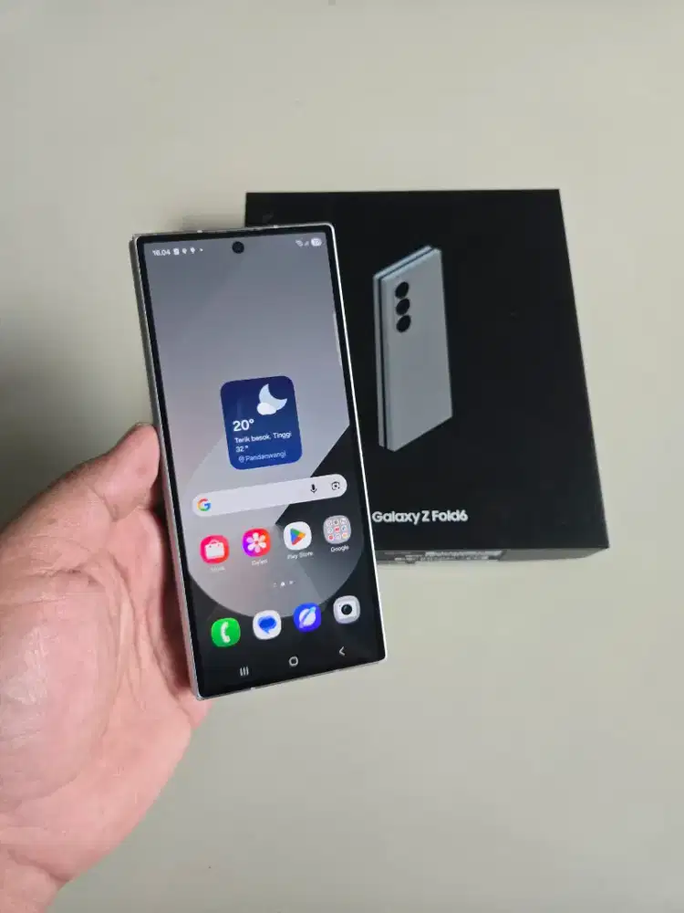 Samsung Z Fold 6 12/512 5G Silver SEIN Resmi Normal Murah Ada Minus