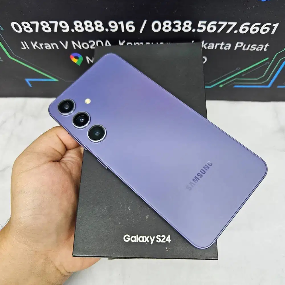 Samsung Galaxy S24 8/256GB Lavender SEIN Resmi Fullset NO Minus