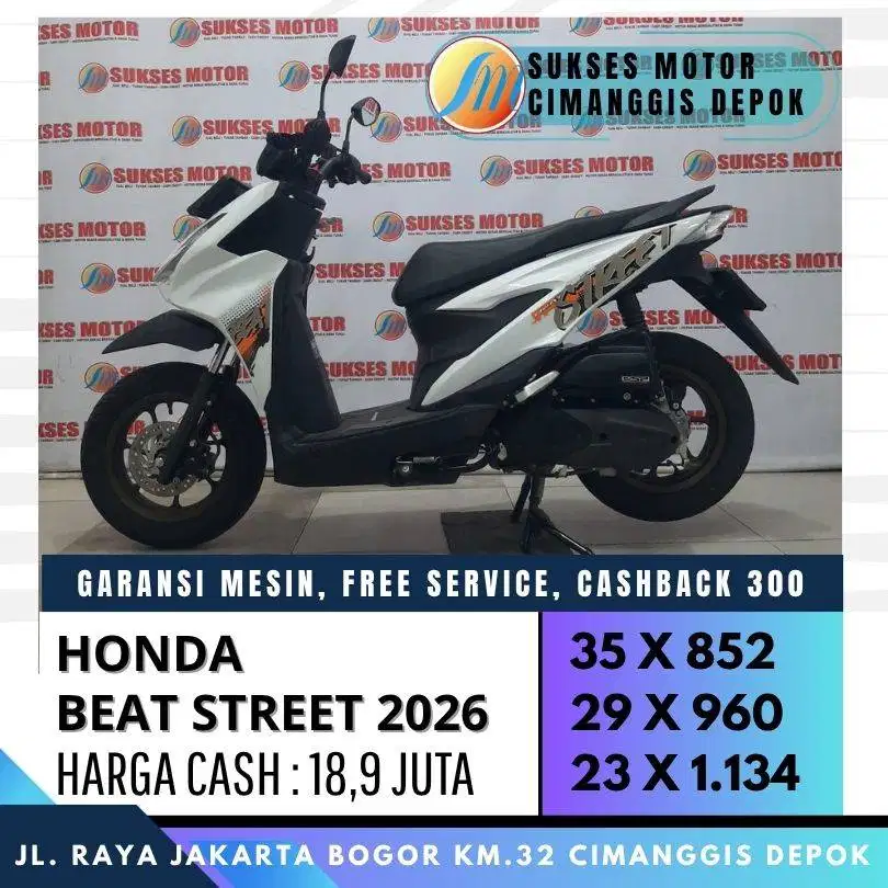 HONDA BEAT STREET ESP 2026 MULUS SEPERTI BARU CASH KREDIT CC/PAYLATER