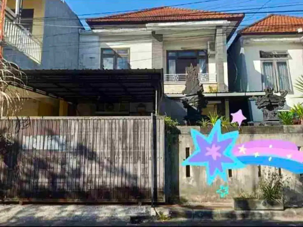 jual rumah1,5 are ,  2 lt di jln Bedahulu Gatsu Tengah Denpasar