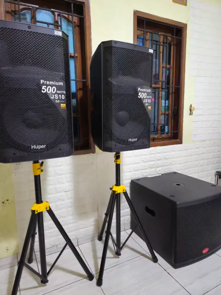 Speaker Huper JS 10 dan Subwoofer Baretone 18 inchi