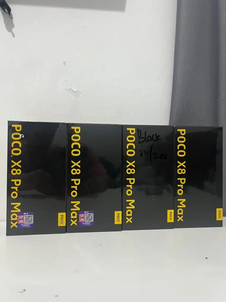 Poco x8 pro max 12/256gb black new bnib segel