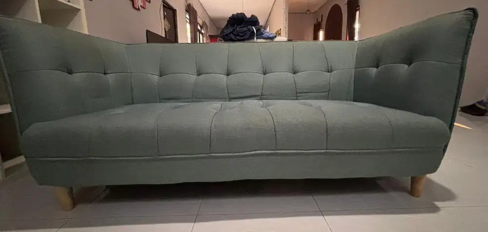 Sofa 3 seater hijau