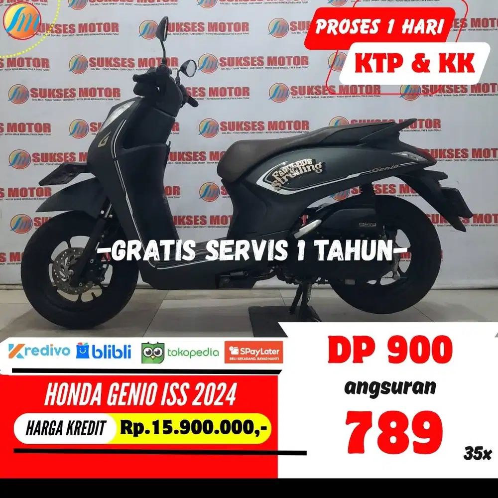 DP CUKUP 900RIBU HONDA GENIO ISS 2024 ANGSURAN RINGAN BERGARANSI