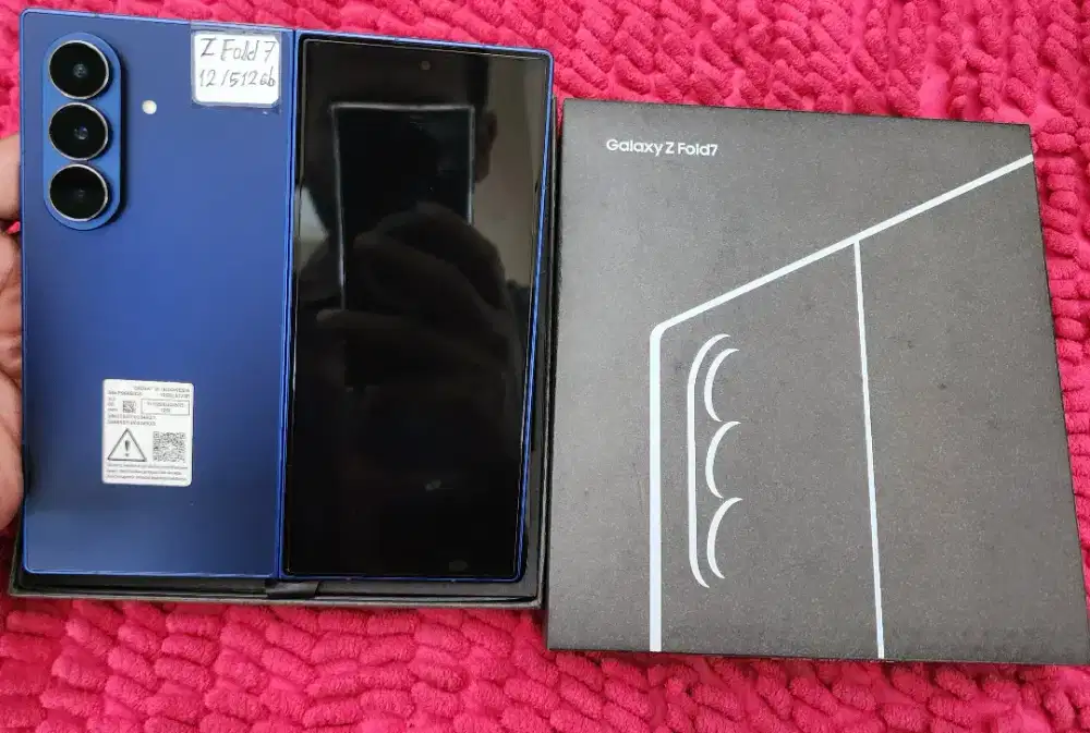 Samsung Zfold 7 12/512gb sein like new garansi on