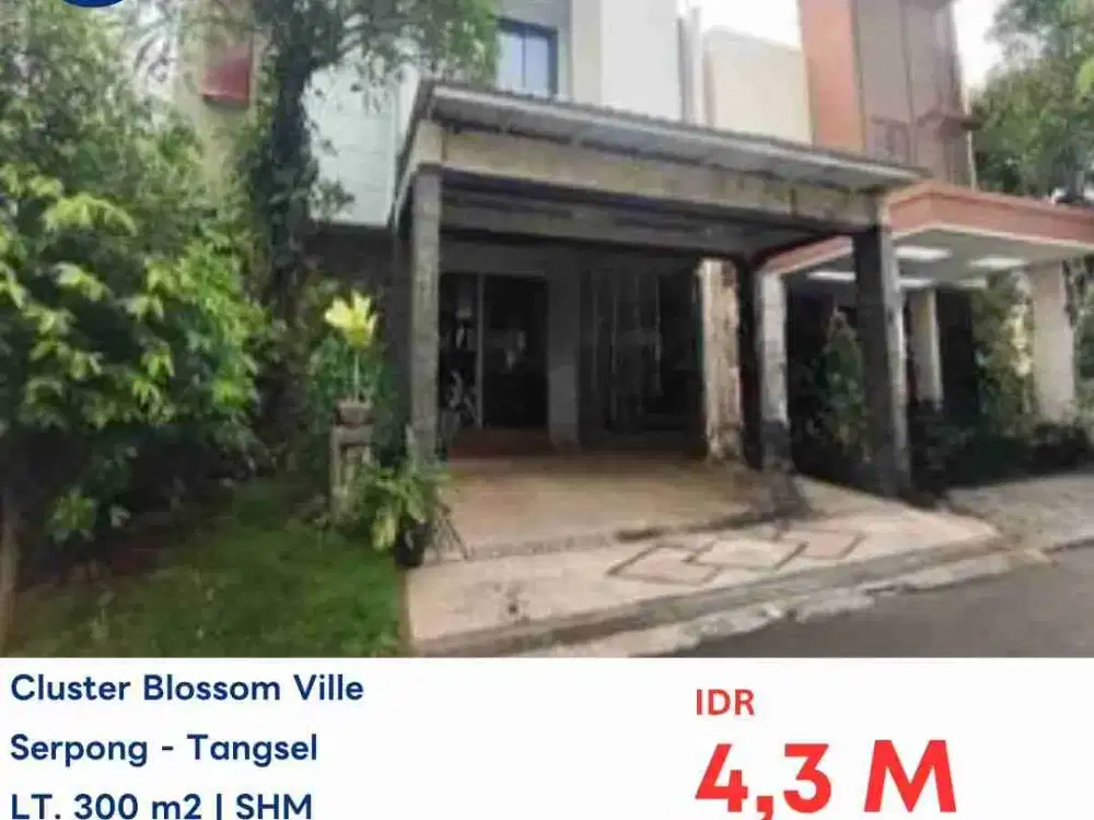Rumah Luas 300 di Blossom Ville The Green BSD City