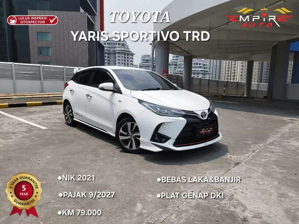 YARIS S TRD 1.5 DP 5JT PAJAK September 2027