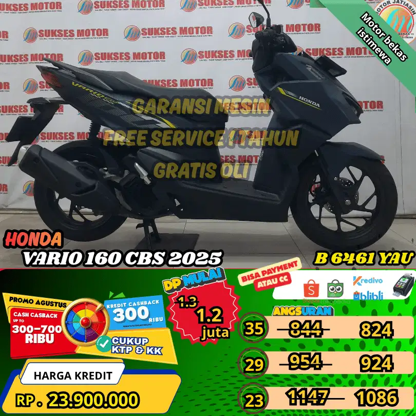 VARIO 160 CBS 2025 BISA PAYMENT CC& SPYLATERKREDIVO(SUKSESMOTOR)
