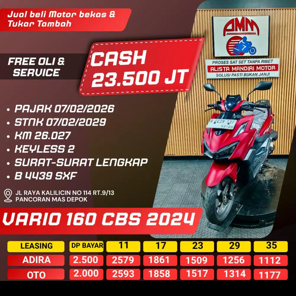VARIO 160 CBS 2024 CASH / KREDIT ALISTA