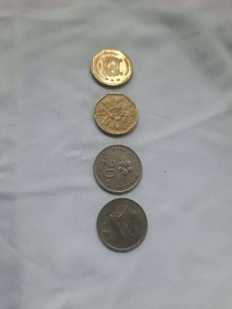 Di jual koin kuno luar negeri Singapura - Malaysia - Australia