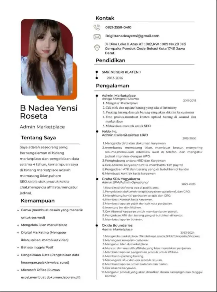 cari kerja sebagai admin