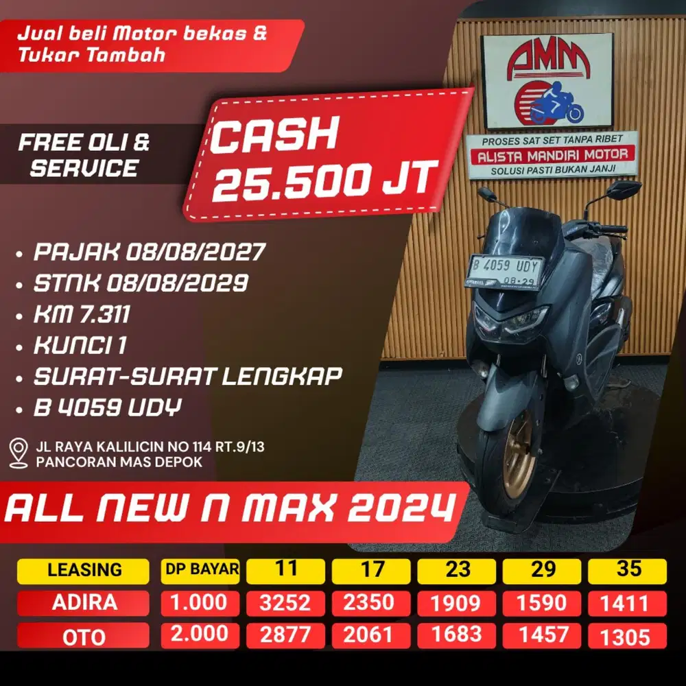 ALL NEW NMAX 2024 CASH / KREDIT ALISTA