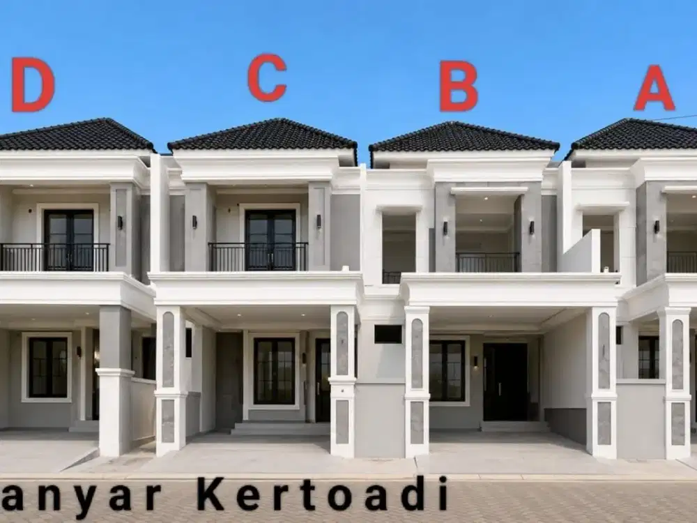 DIJUAL RUMAH BARU GRESS MANYAR KERTOADI  LOKASI PREMIUM SURABAYA TIMUR