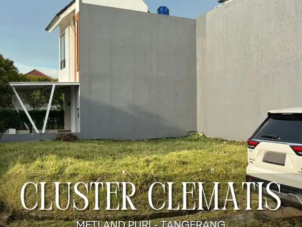 DIJUAL MURAH TANAH HOEK SIAP BANGUN DI CLUSTER CLEMATIS METLAND PURI TANGERANG
