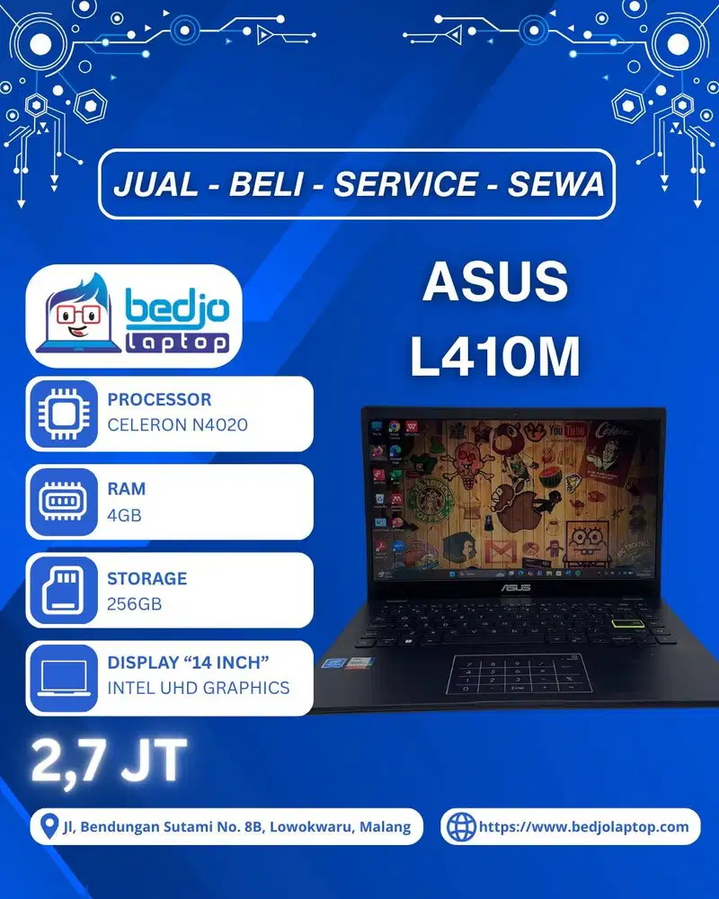 Keyboard Backlight Bikin Makin Stylish dan Nyaman, ASUS L410M.