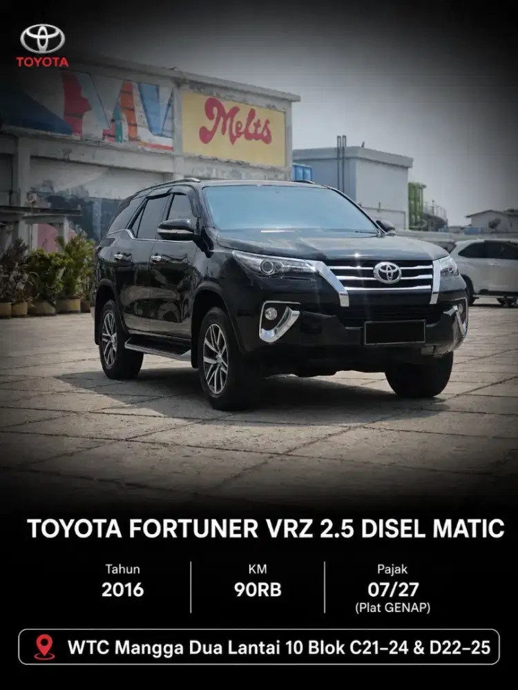 VRZ 2.5 disel matic 2016 hitam