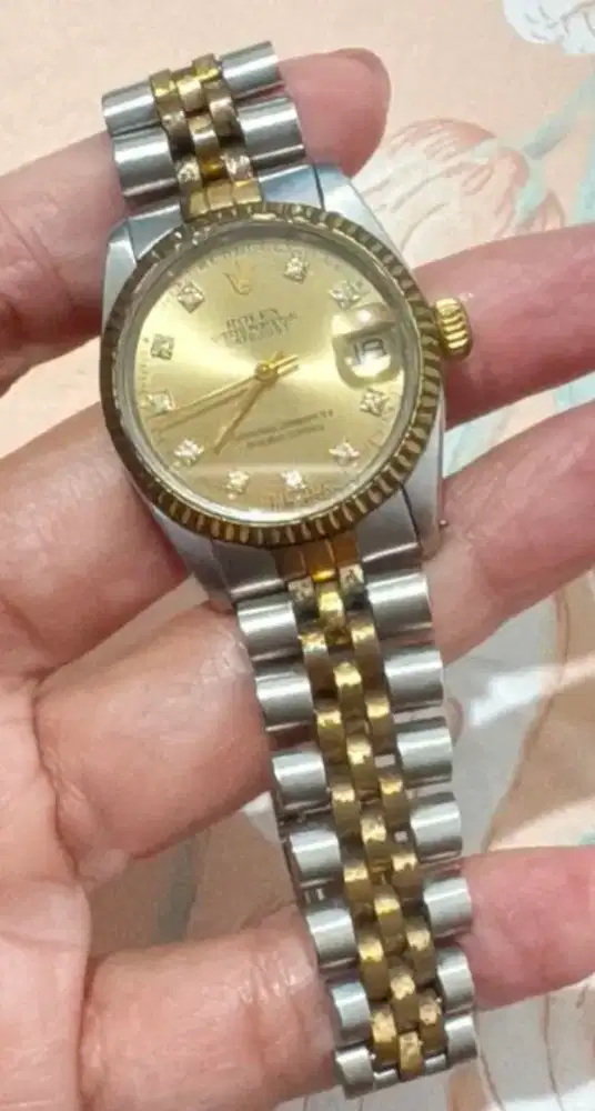 Rolex Lady-Datejust Vintage Two Tone 18K Diamond Dial Automatic