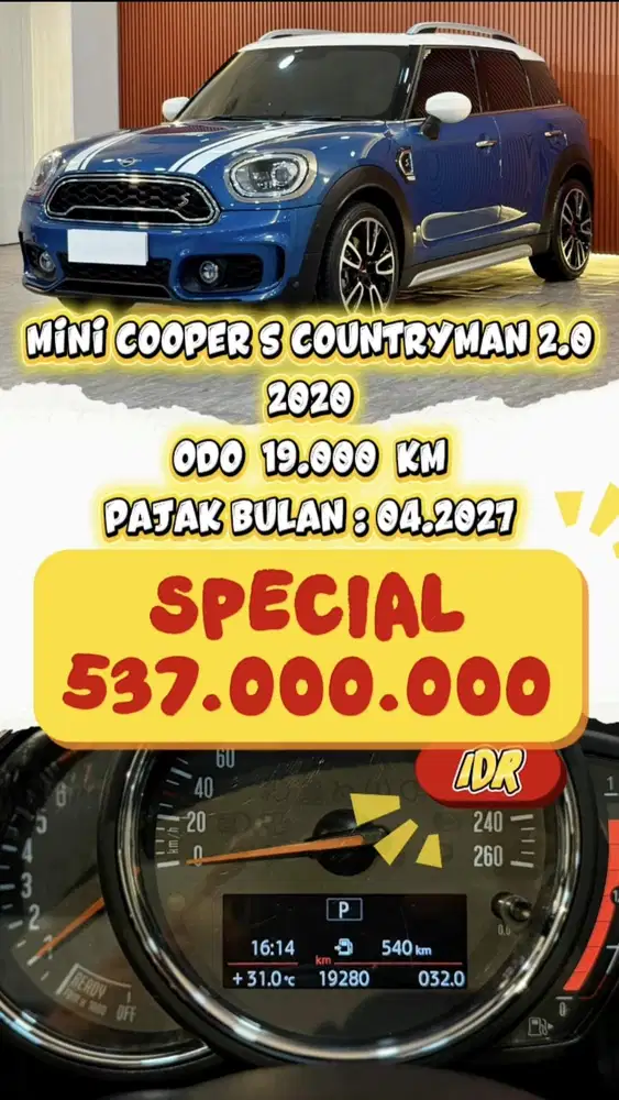 [ ODO 19.000 KM ] MINI COOPER COUNTRYMAN 2.0 AT 2020