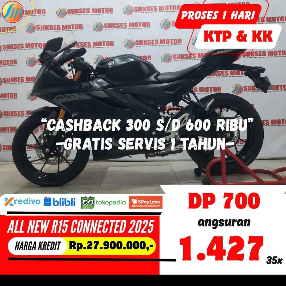 DP CUKUP 700RIBU YAMAHA R15 CONNECTED 2025 ANGSURAN TERJANGKAU