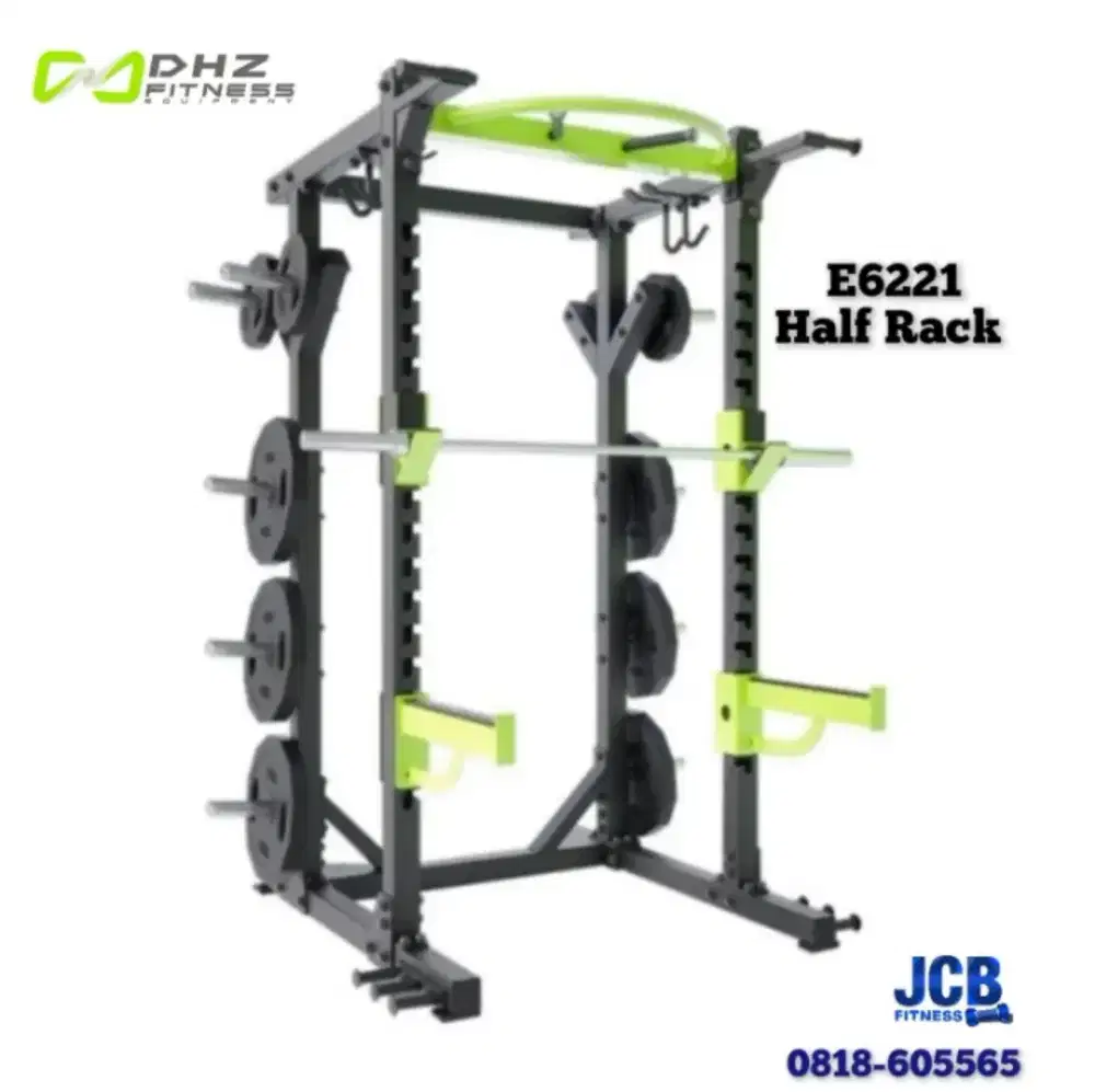 DHZ Halft Rack E6221 Power Rack Penyangga Pull up bench press