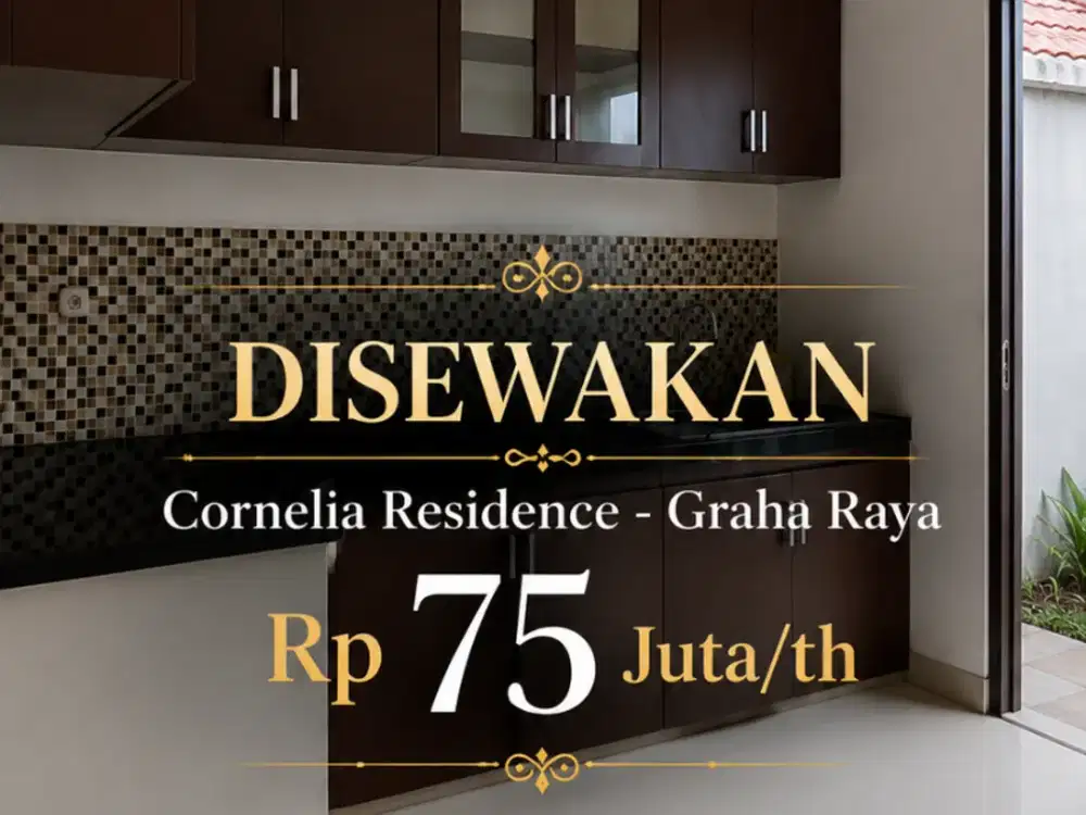 Sewa Rumah 2 lantai di Cornelia Residence Graha Raya
