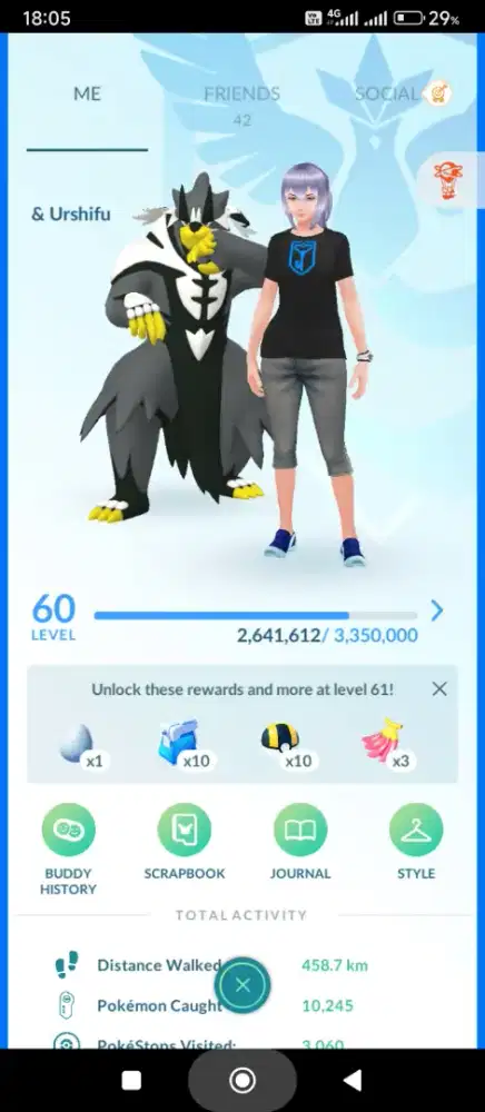 Akun Pokemon Go lvl 60