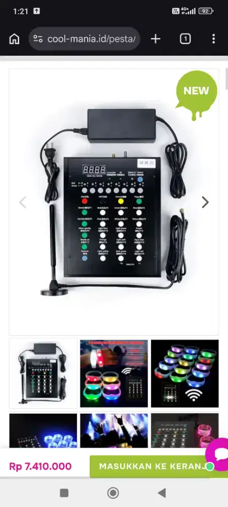 Controller dmx gelang untuk event