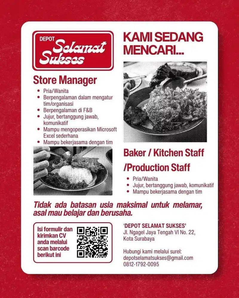 Staff dapur dan produksi