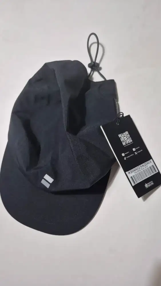 Topi Lari Bodypack Palmer Black Original Baru