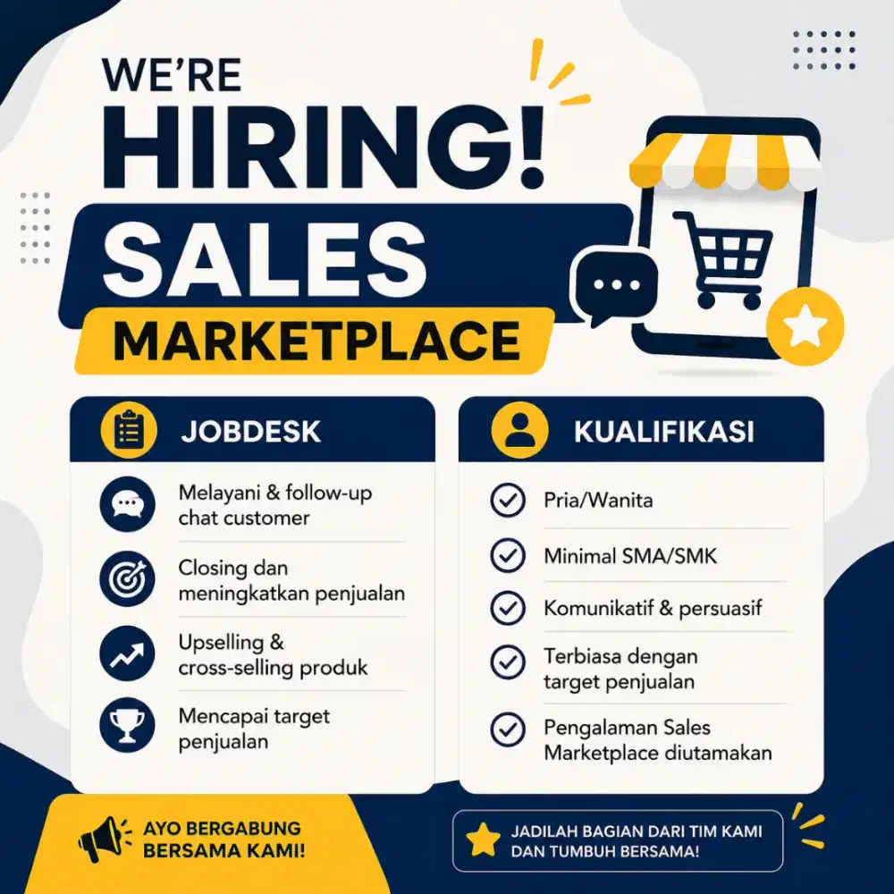 Sales marketplace dan sales digital marketing