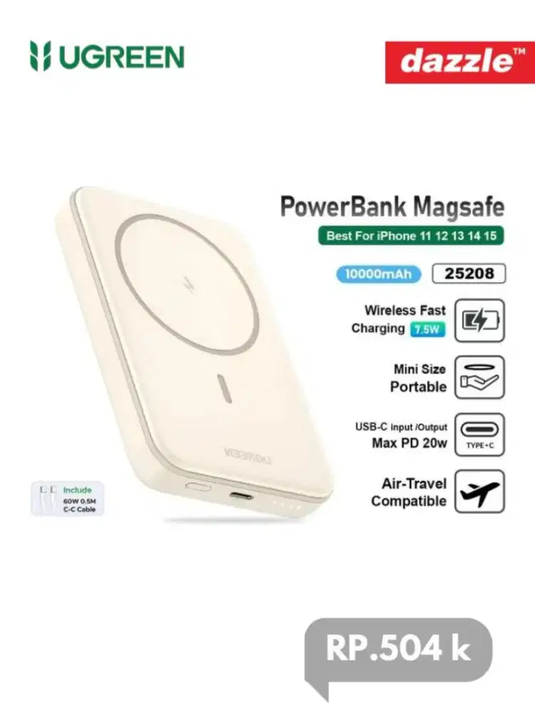 Powerbank MagSafe 10k mAh 20W UGREEN