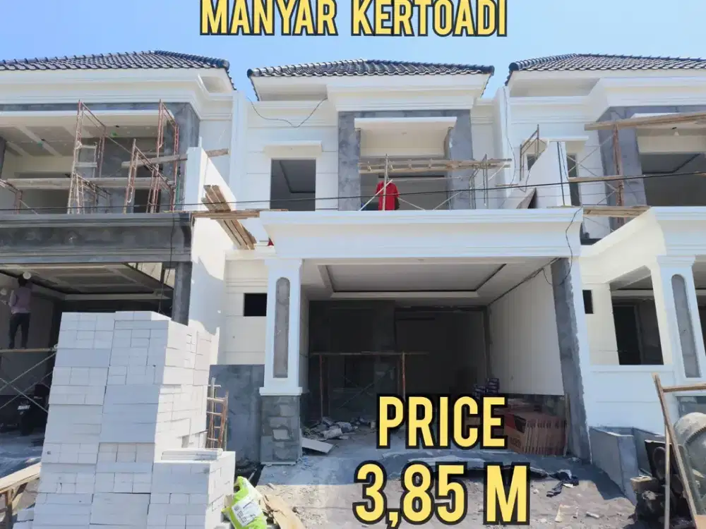 BARU GRESS, RUMAH MANYAR KERTOADI SURABAYA TIMUR. DEKAT KERTAJAYA, ITS UNAIR, MERR, GALAXY MALL, MULYOSARI, PAKUWON CITY, DHARMAHUSADA, Dll