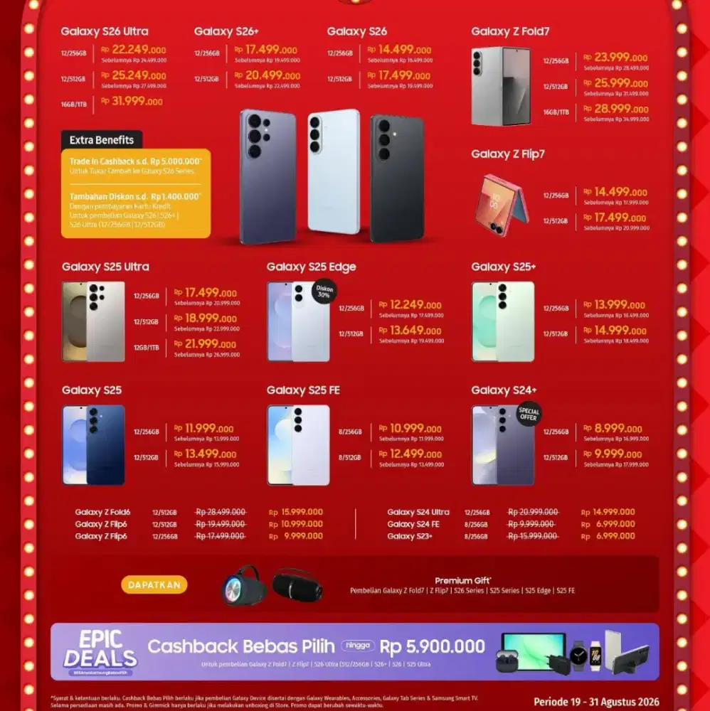 Promo samsung akhir bulan Agustus 2026