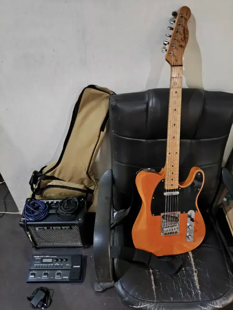 jual set gitar telecaster + effect + ampli cepat