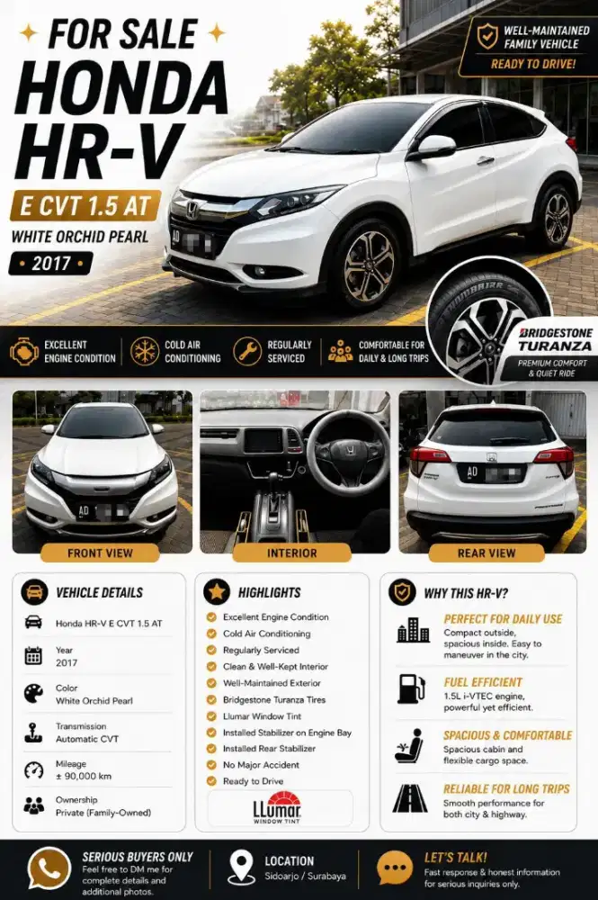 HONDA HRV type E 1.5 CVT