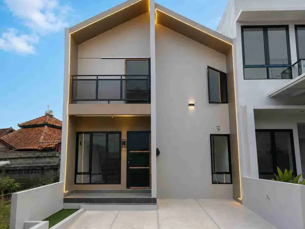 DIJUAL – Rumah Mezzanine Modern 3 KT + Kolam Renang Dekat Citayam
