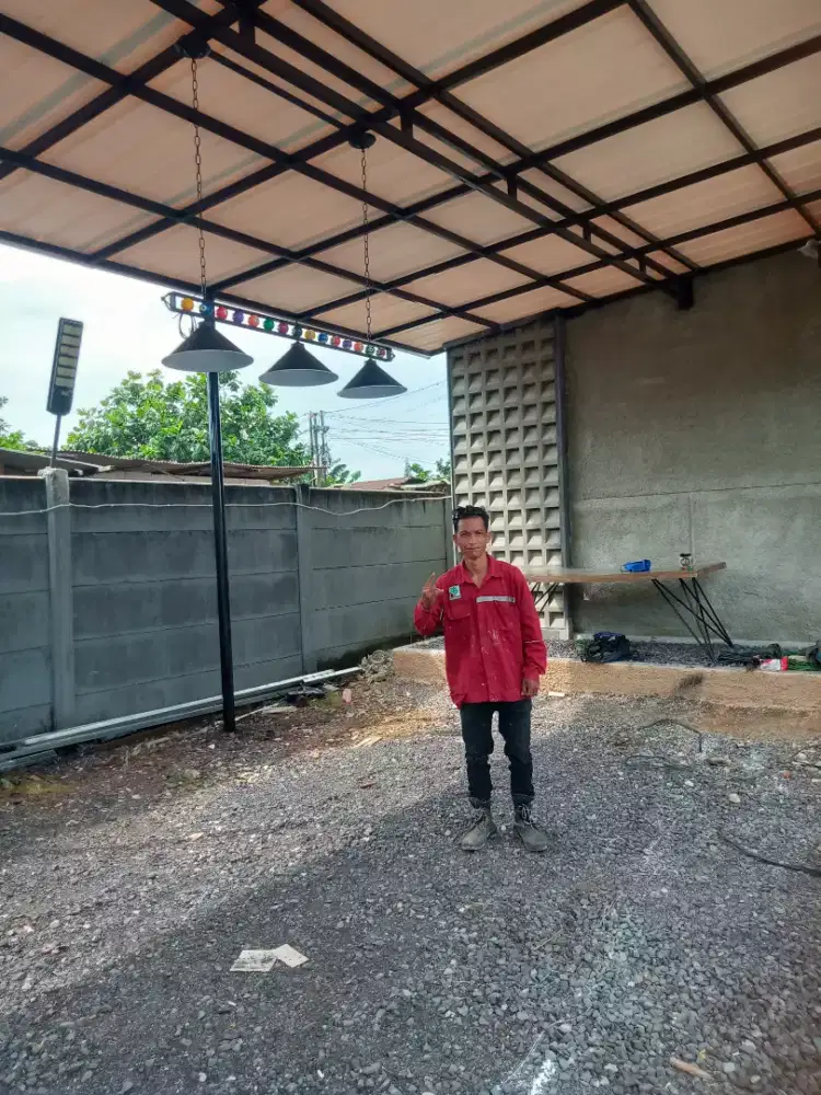 Menerima pembuatan & pemasangan pagar kanopi railing tangga balkon
