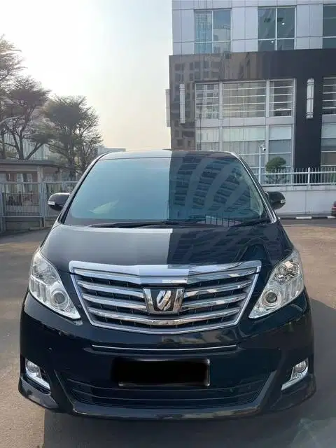 Toyota Alphard type G atpm tahun 2014 warna Hitam, tgn 1, pilot seat