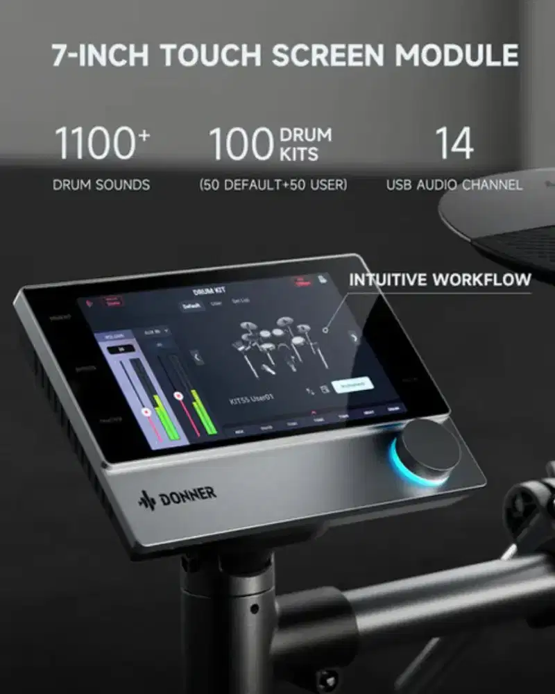 Drum Electric with 7 inch Touchscreen Module