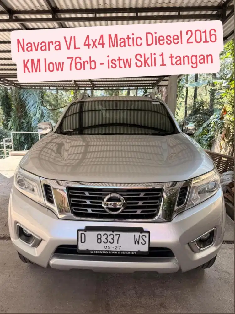 Navara VL Matic Diesel 4x4 2016 pk an 2017 KM low murah istw