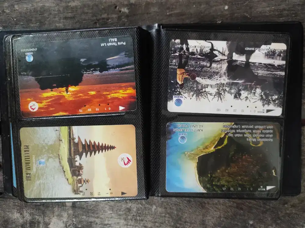Album Kartu telepon lawas jadul  isi 51 kartu