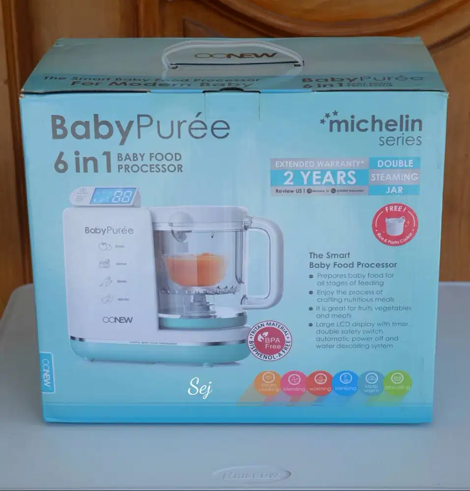 Oonew Baby Puree 6in1 Michelin series warna tosca