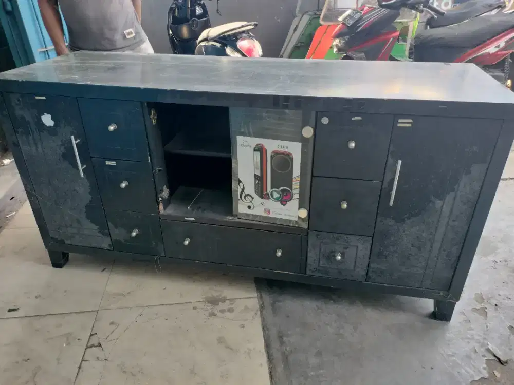 Jual murah lemari tv bekas