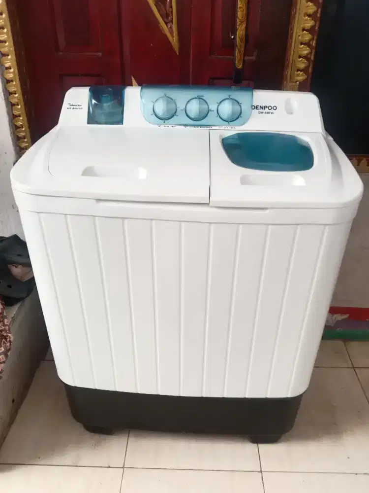 jual mesin cuci denpo 8kg mesin hlrt bdy mls tenaga kenceng siap pakai